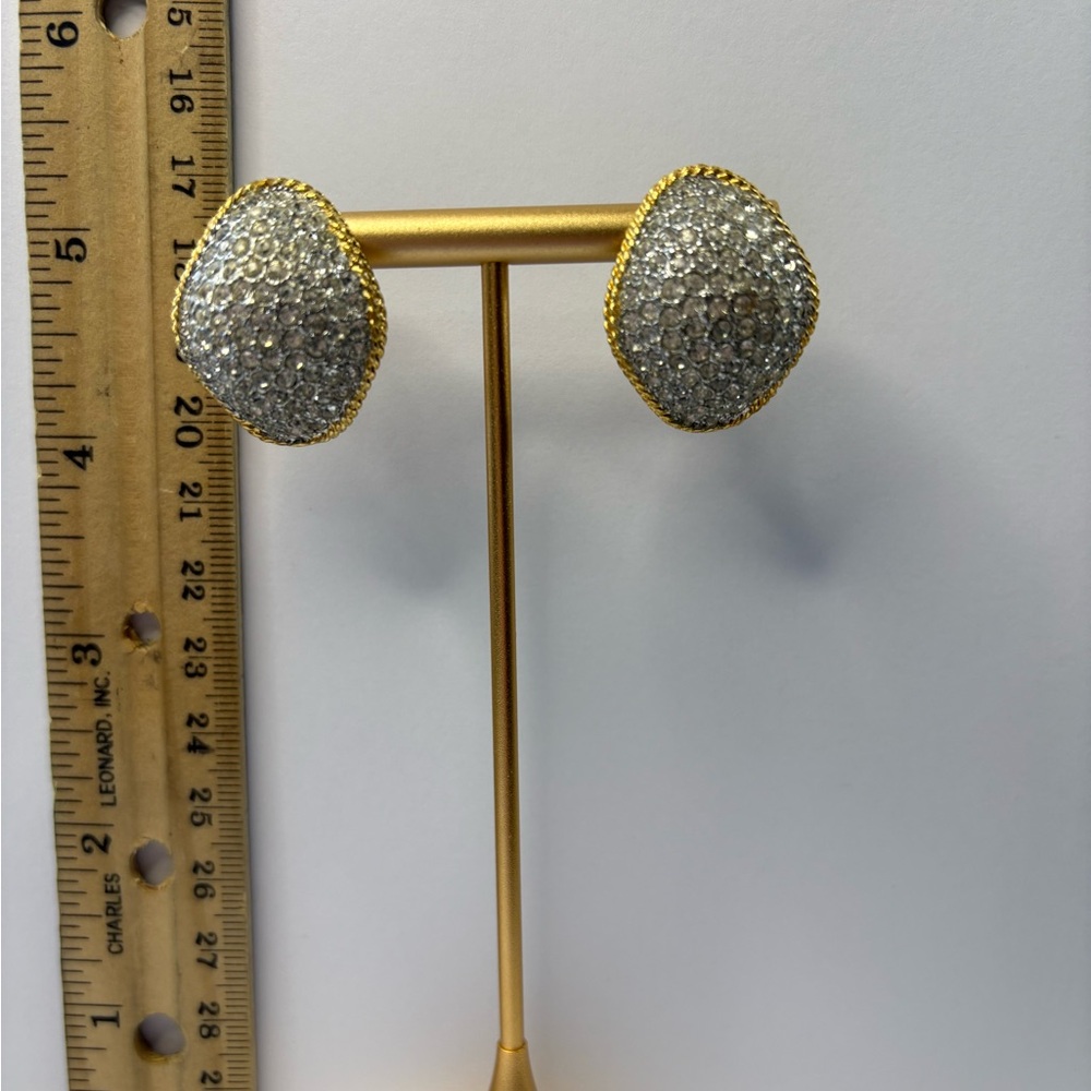 Elegant Gold and Silver Women's clip on Earrings